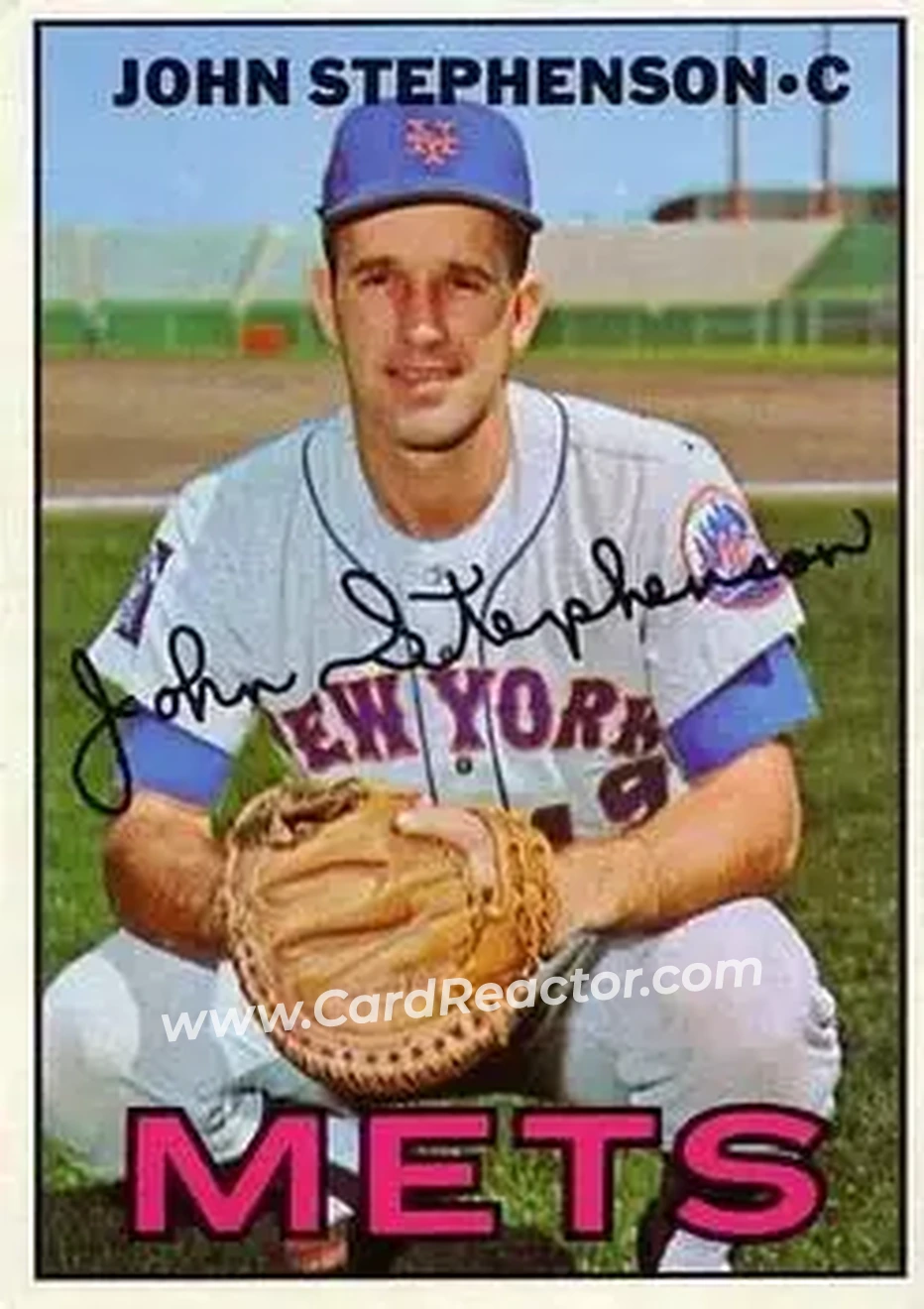 1967 Topps #522 - Johnny Stephenson - New York Mets - Front 1967 Topps #522 - Johnny Stephenson - New York Mets - Front