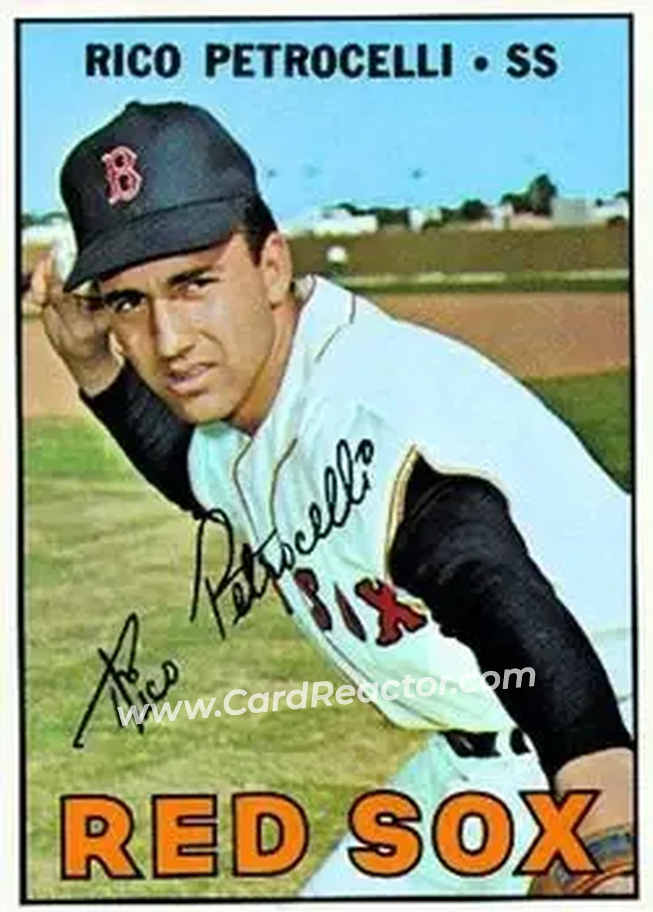 1967 Topps #528 - Rico Petrocelli - Boston Red Sox - Front 1967 Topps #528 - Rico Petrocelli - Boston Red Sox - Front