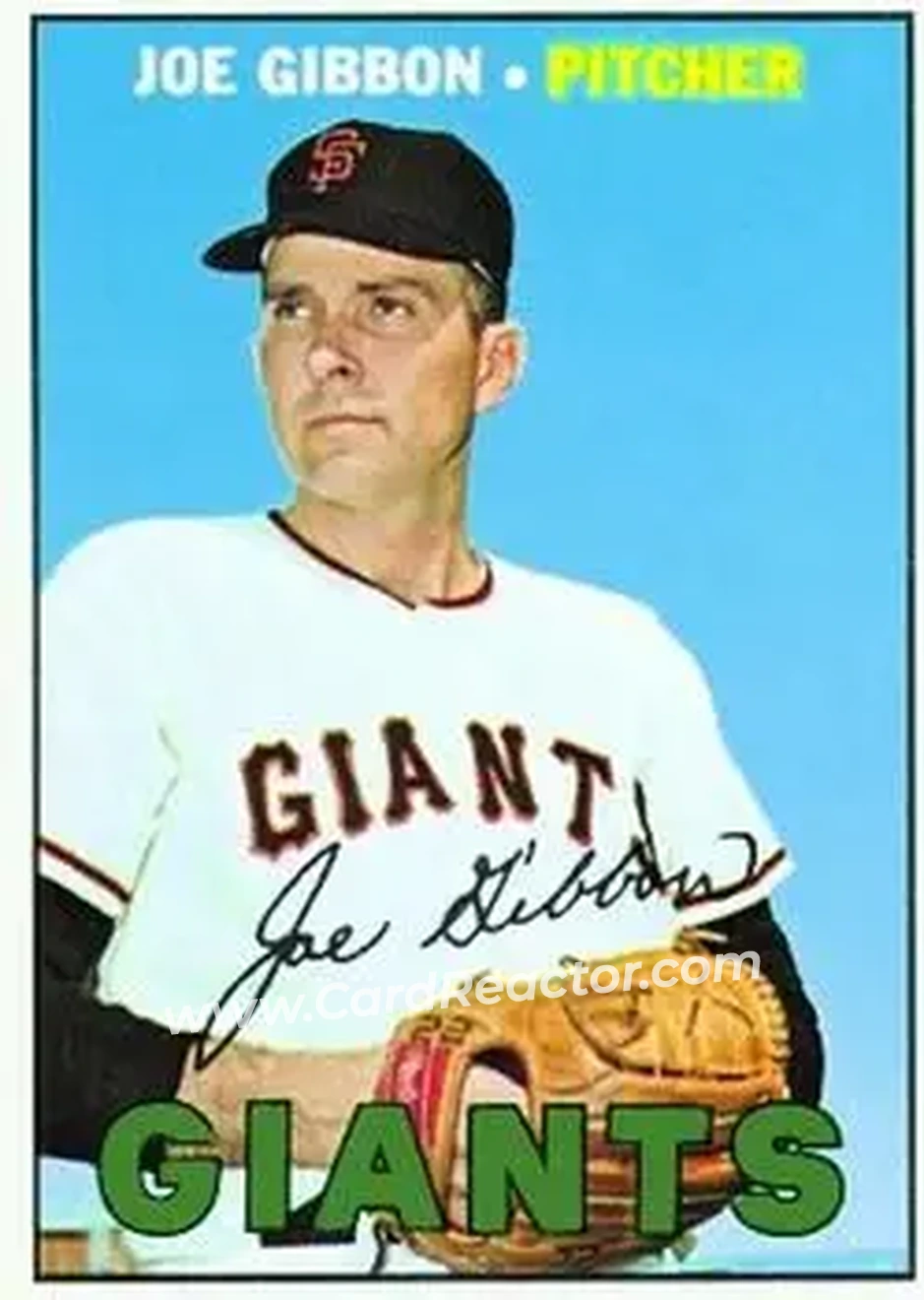 1967 Topps #541 - Joe Gibbon - San Francisco Giants - Front