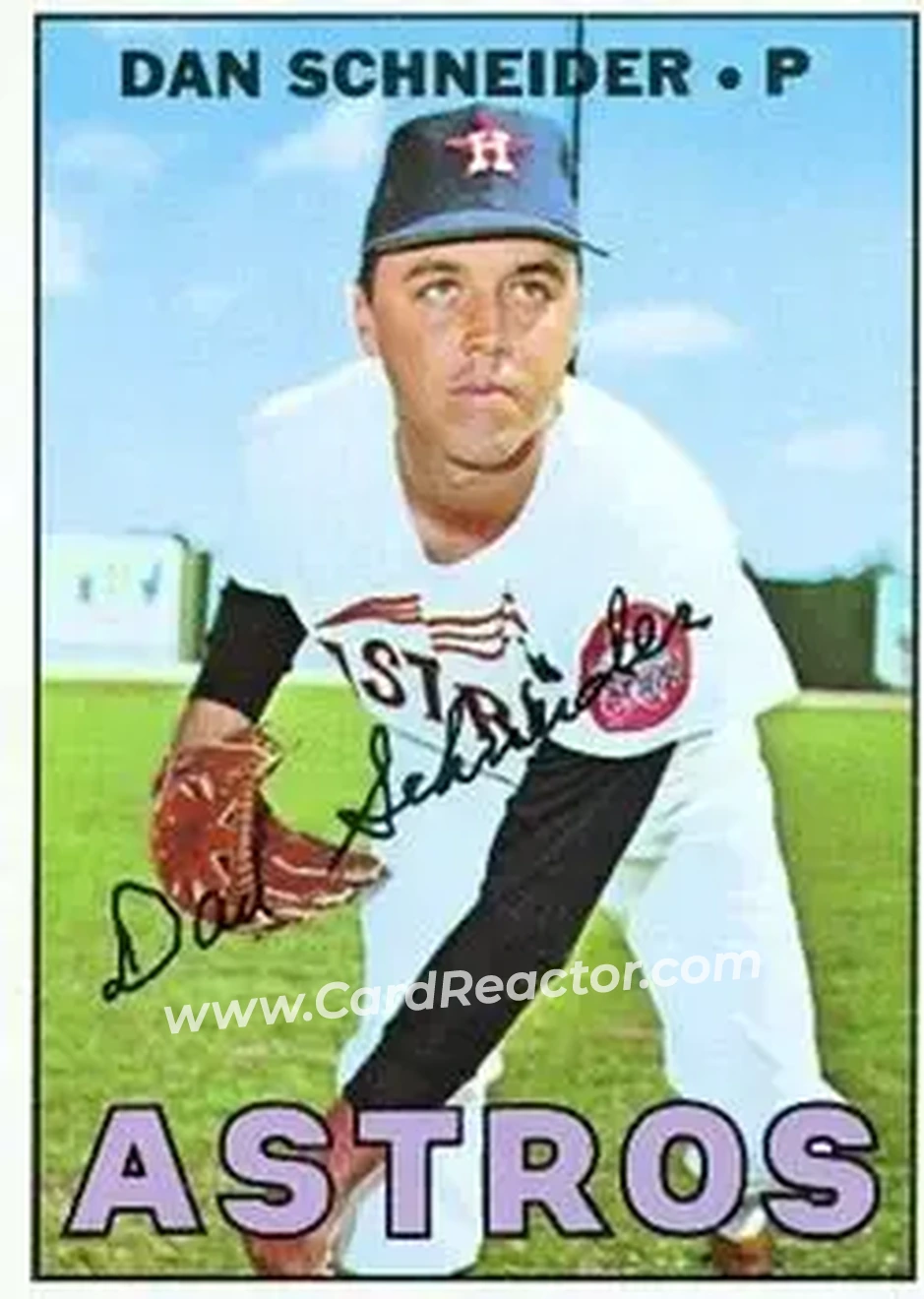 1967 Topps #543 - Dan Schneider - Houston Astros - Front