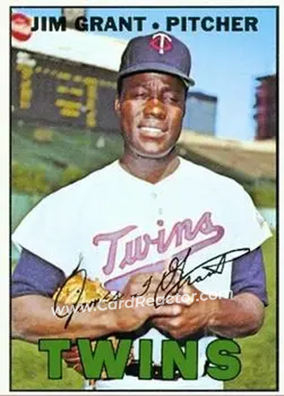 1967 Topps #545 - Jim Grant - Minnesota Twins - Front 1967 Topps #545 - Jim Grant - Minnesota Twins - Front
