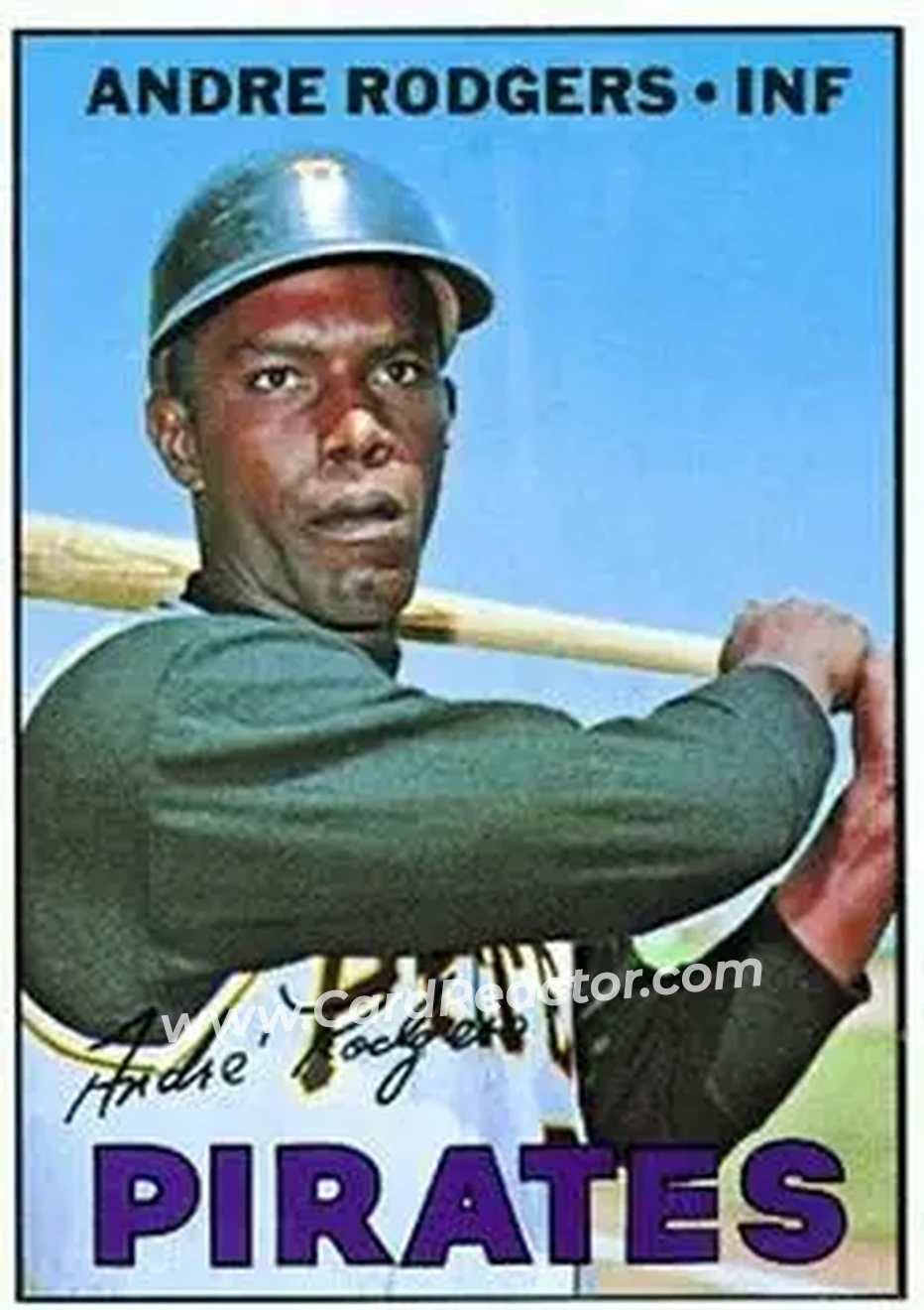 1967 Topps #554 - Andre Rodgers - Pittsburgh Pirates - Front