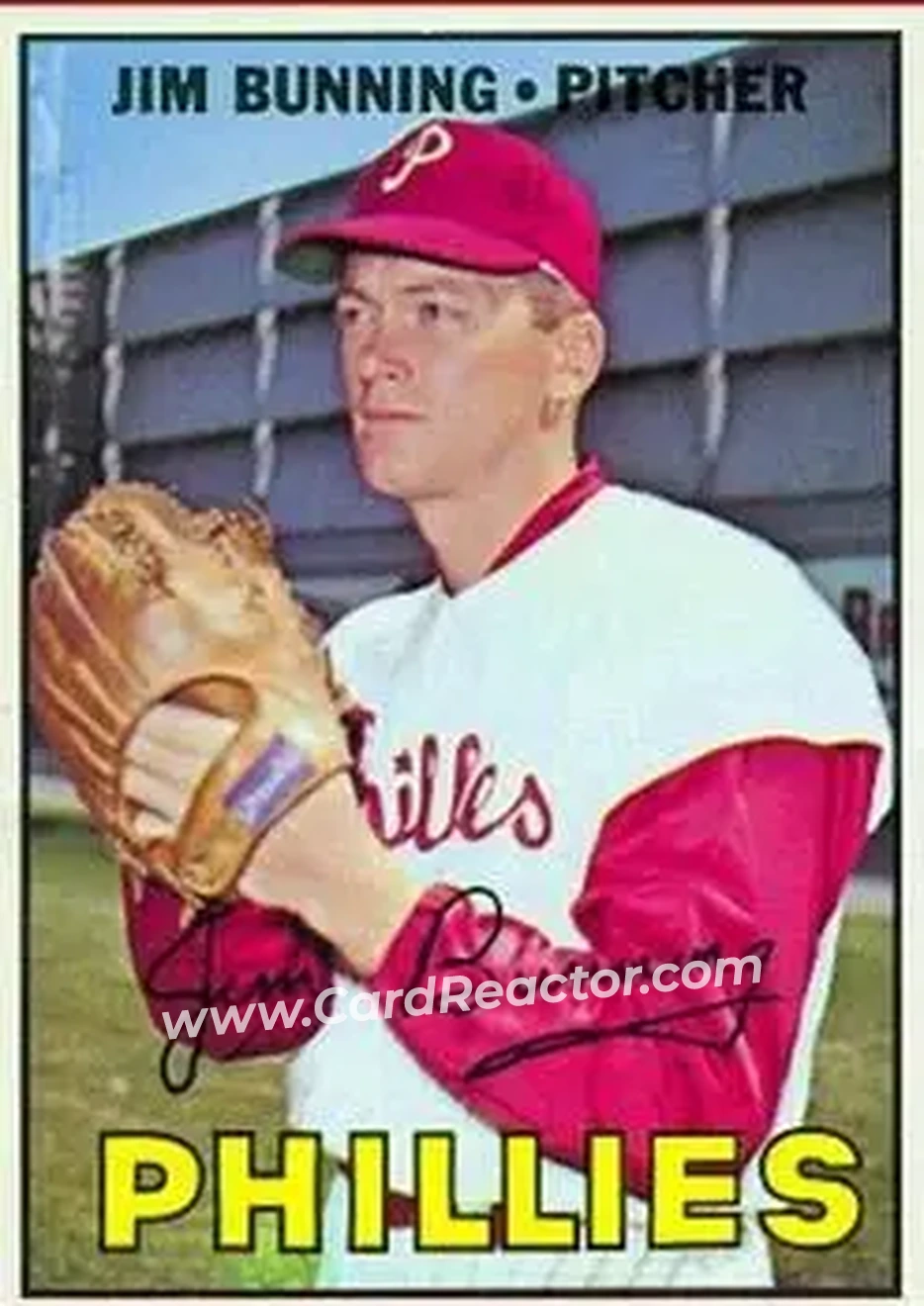 1967 Topps #560 - Jim Bunning - Philadelphia Phillies - Front 1967 Topps #560 - Jim Bunning - Philadelphia Phillies - Front