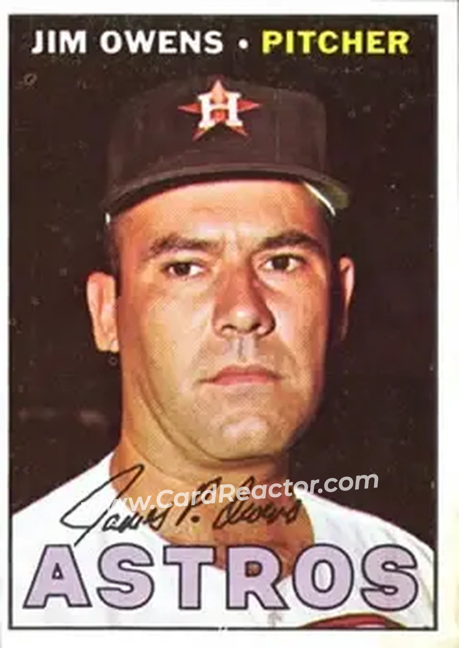 1967 Topps #582 - Jim Owens - Houston Astros - Front