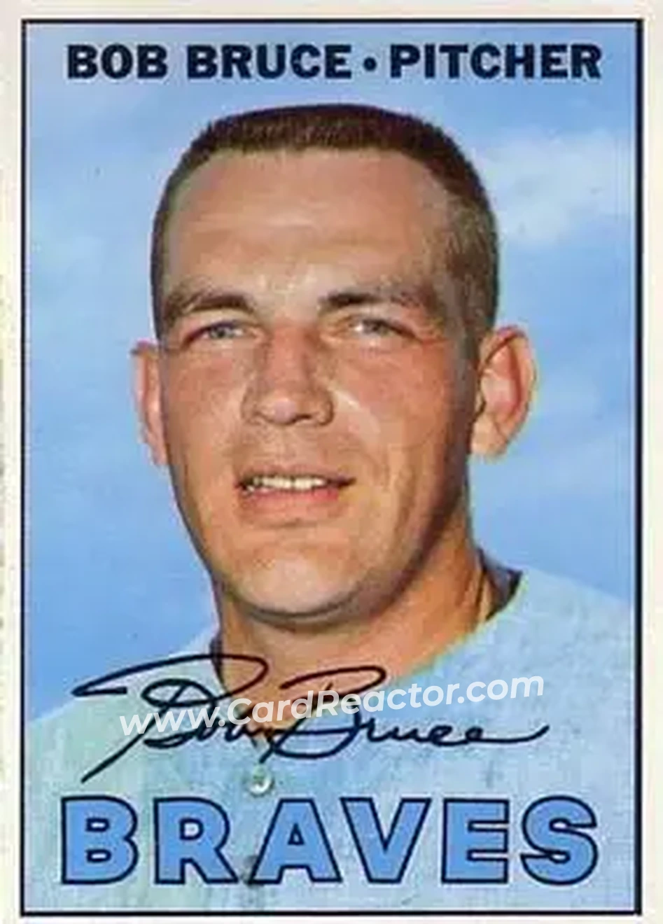 1967 Topps #417 - Bob Bruce - Atlanta Braves - Front