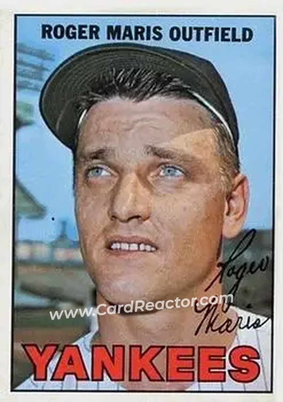 1967 Topps #NNO - Roger Maris - New York Yankees - Front 1967 Topps #NNO - Roger Maris - New York Yankees - Front