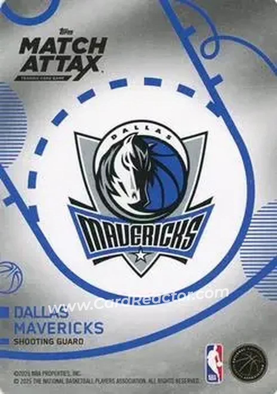 2025-26 Topps Match Attax #102 - Klay Thompson - Dallas Mavericks - Back