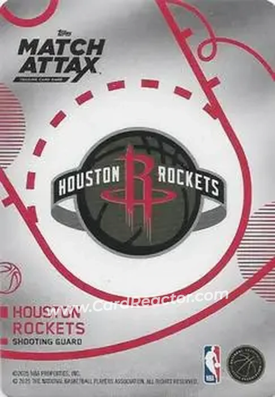 2025-26 Topps Match Attax #104 - Jalen Green - Houston Rockets - Back