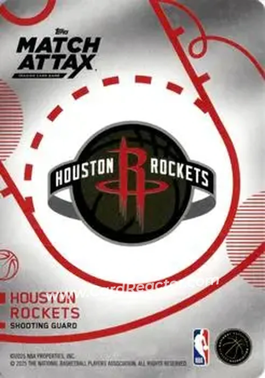 2025-26 Topps Match Attax #105 - Amen Thompson - Houston Rockets - Back