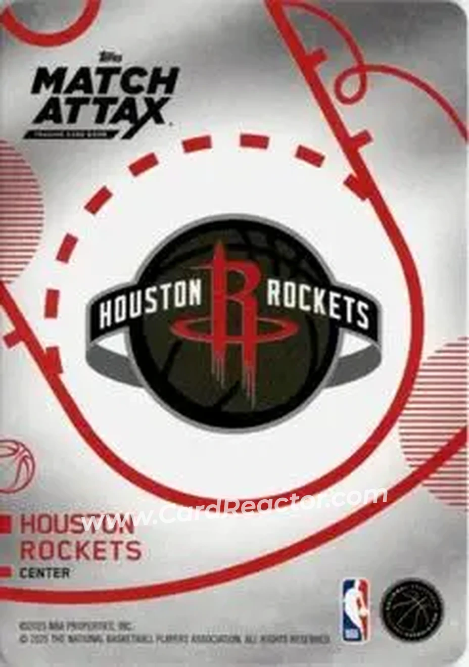 2025-26 Topps Match Attax #107 - Alperen Sengun - Houston Rockets - Back