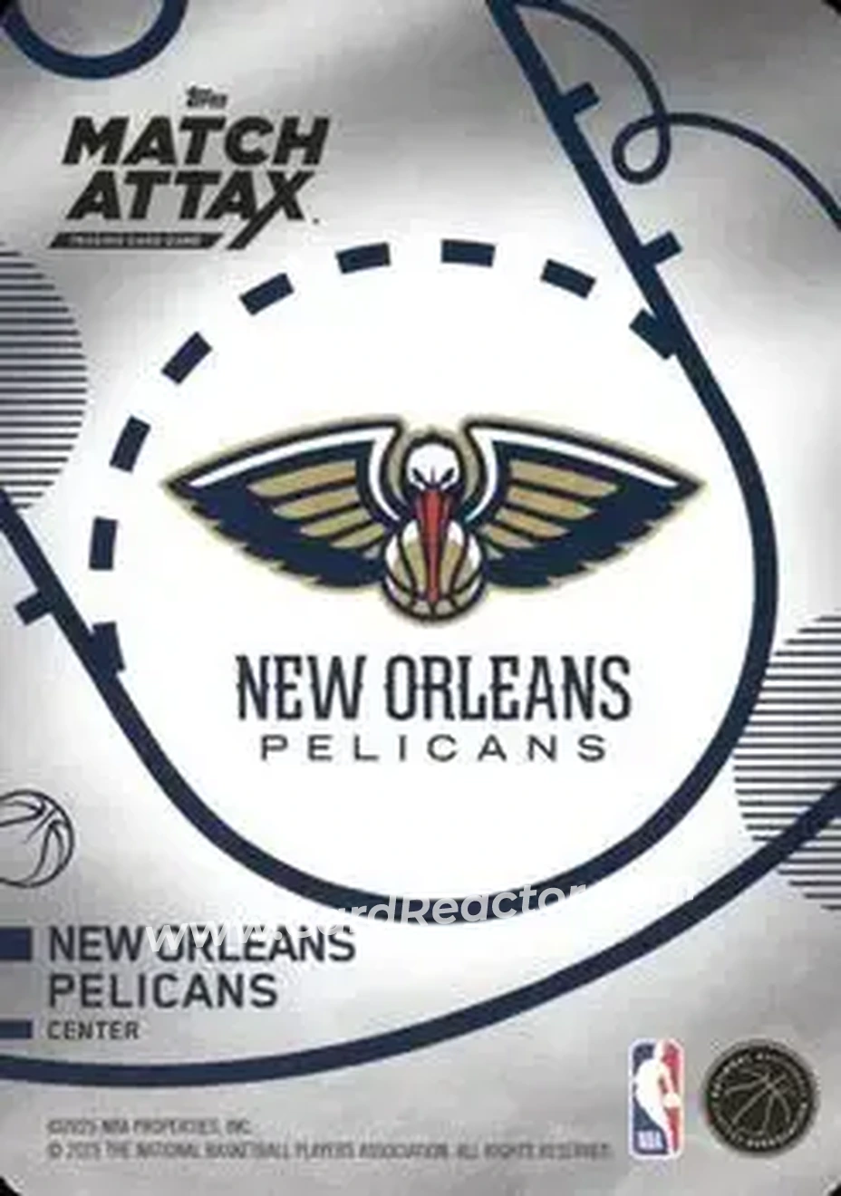 2025-26 Topps Match Attax #114 - Yves Missi - New Orleans Pelicans - Back