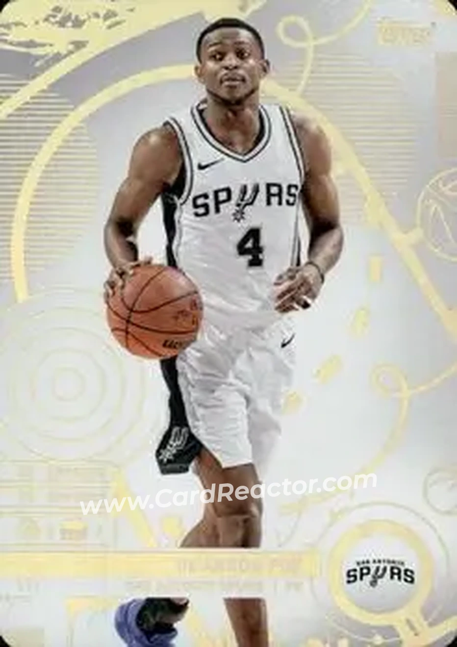 2025-26 Topps Match Attax #117 - De'Aaron Fox - San Antonio Spurs - Front