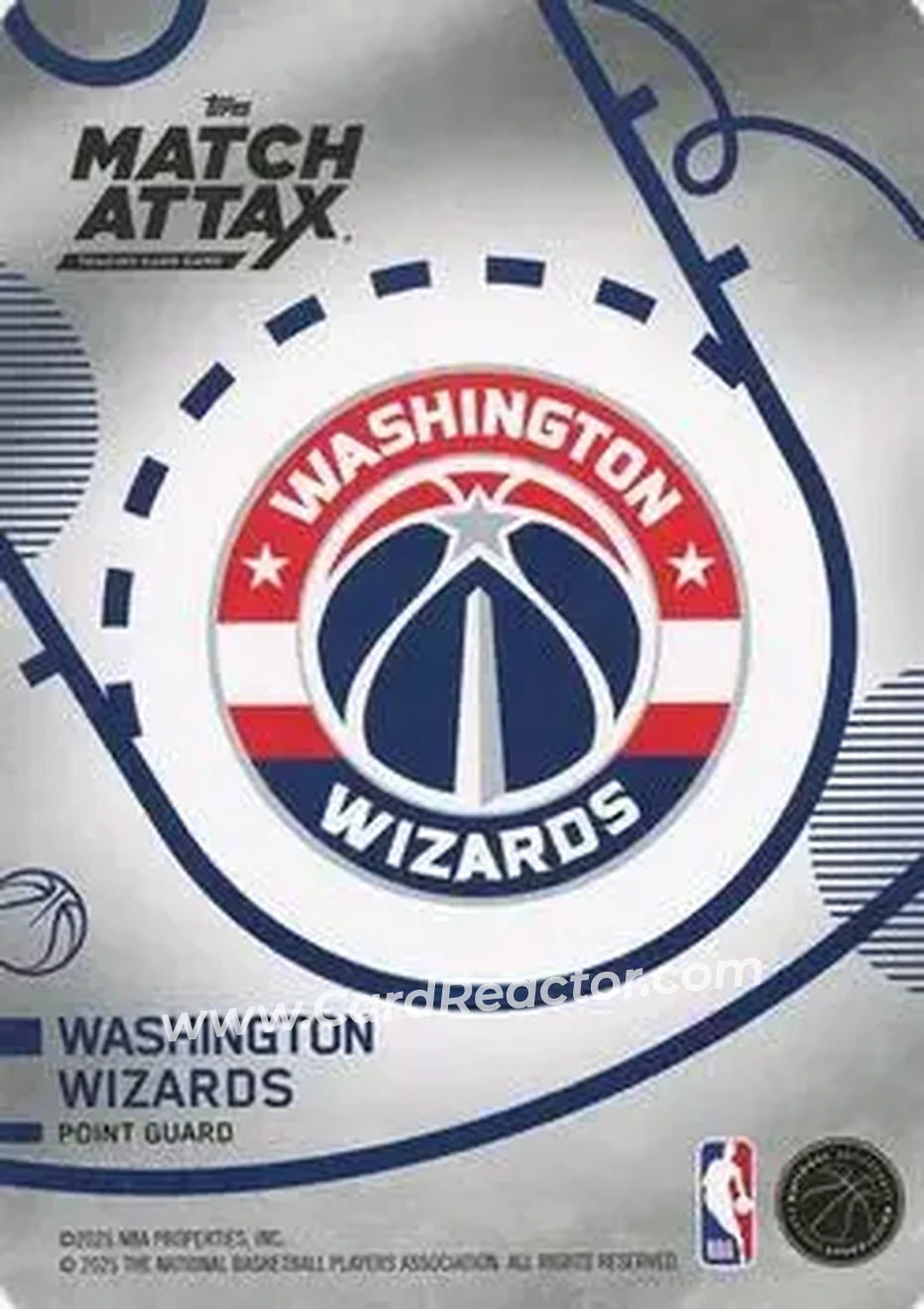 2025-26 Topps Match Attax #126 - Tre Johnson III - Washington Wizards - Back