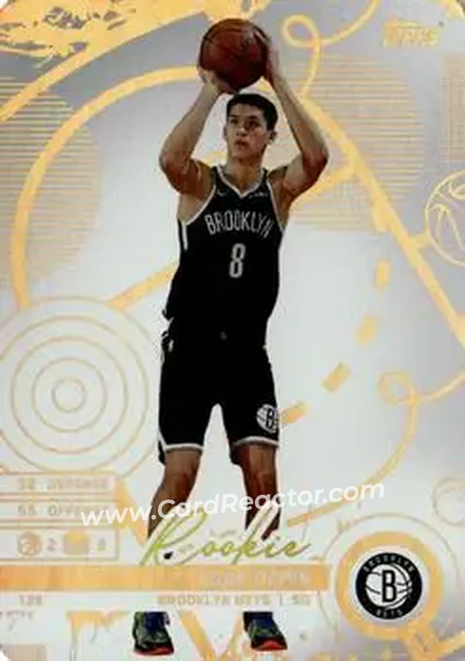 2025-26 Topps Match Attax #128 - Egor Dëmin - Brooklyn Nets - Front