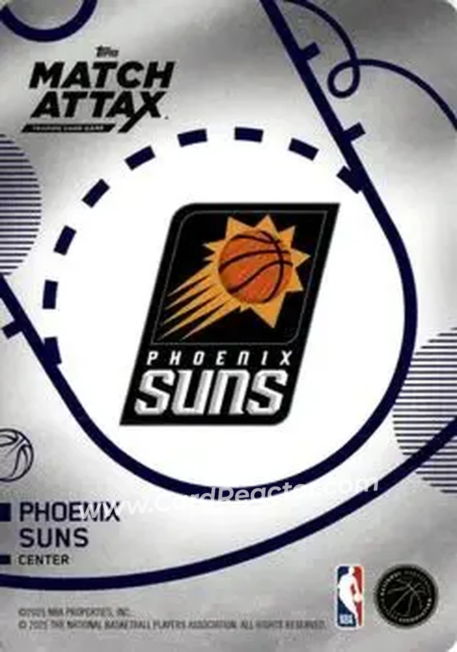 2025-26 Topps Match Attax #130 - Khaman Maluach - Phoenix Suns - Back