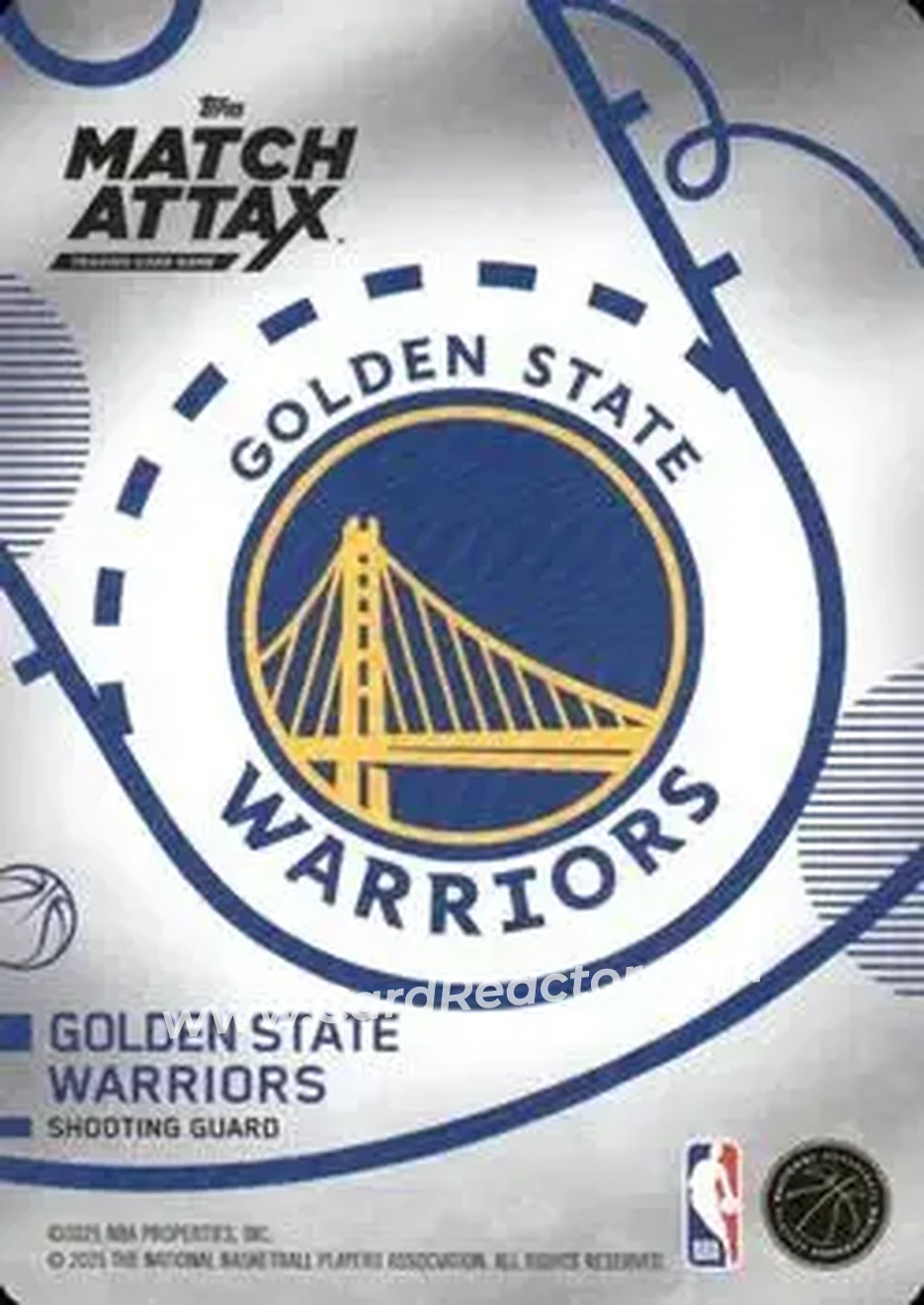 2025-26 Topps Match Attax #145 - Brandin Podziemski - Golden State Warriors - Back