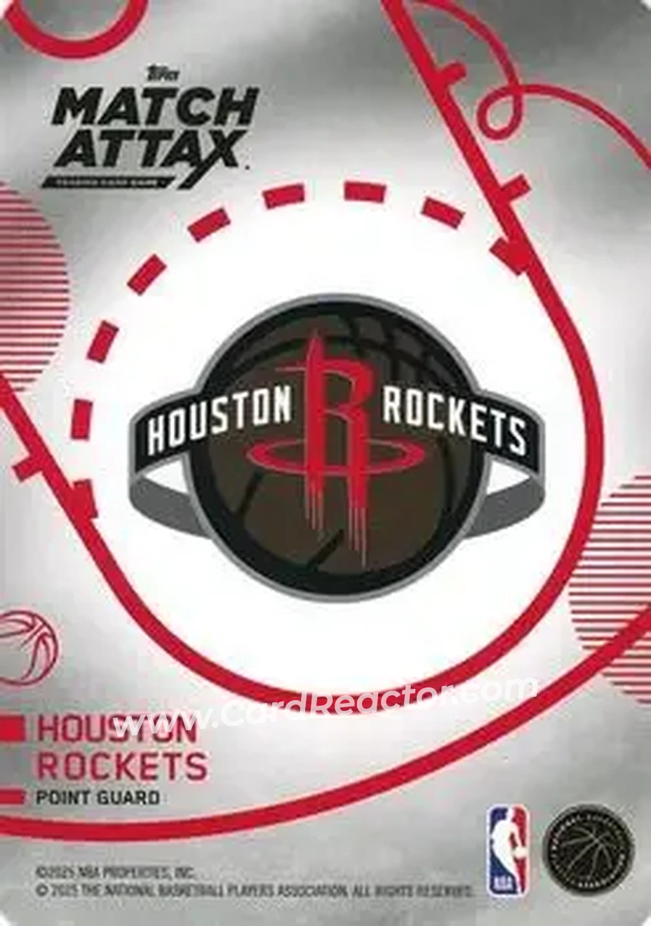 2025-26 Topps Match Attax #146 - Reed Sheppard - Houston Rockets - Back