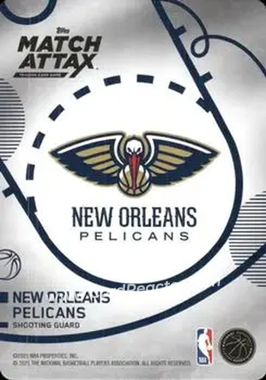 2025-26 Topps Match Attax #150 - CJ McCollum - New Orleans Pelicans - Back