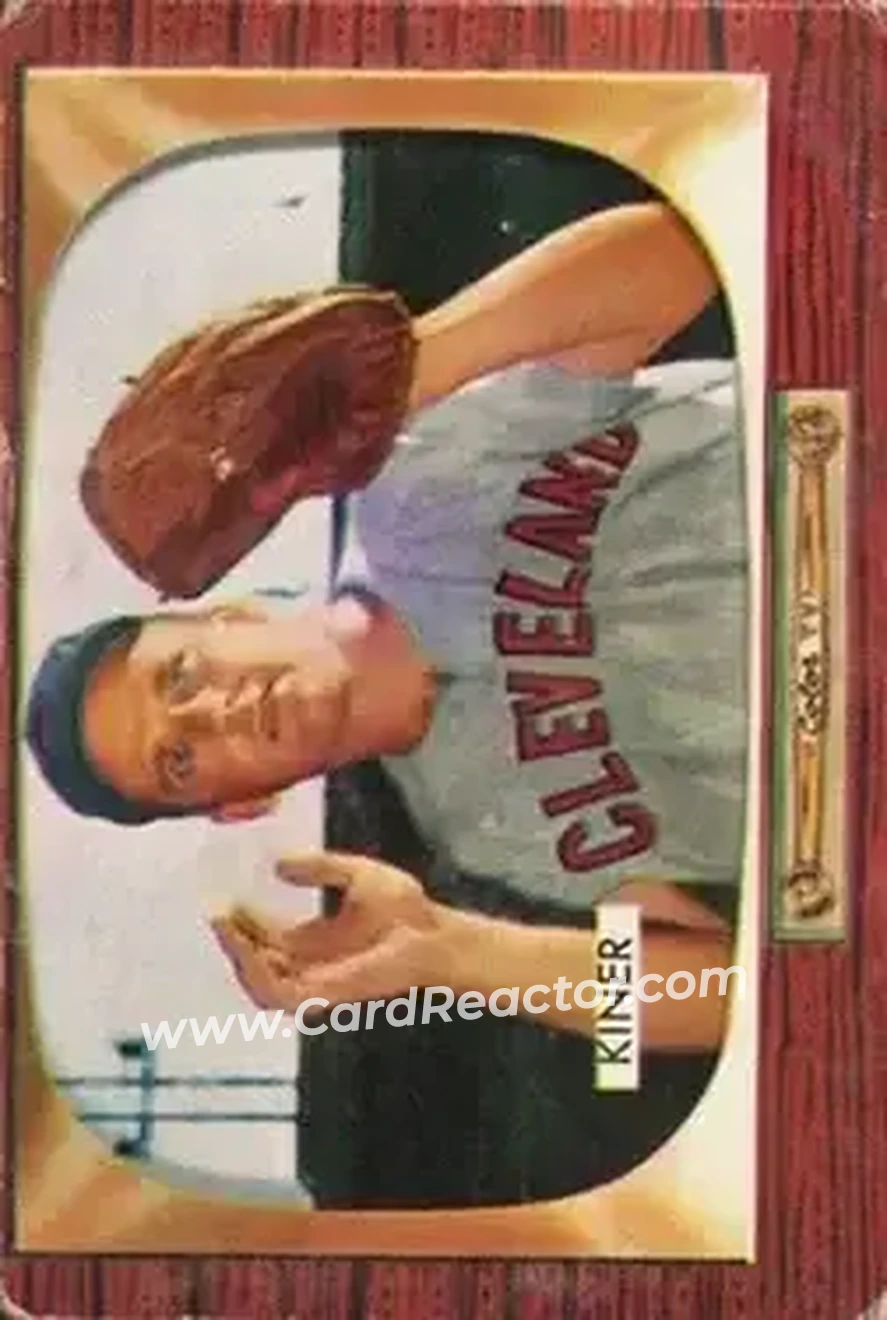 1955 Bowman #197 - Ralph Kiner - Cleveland Indians
