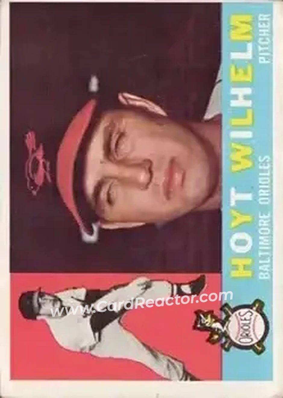 1960 Topps #395 - Hoyt Wilhelm - Baltimore Orioles