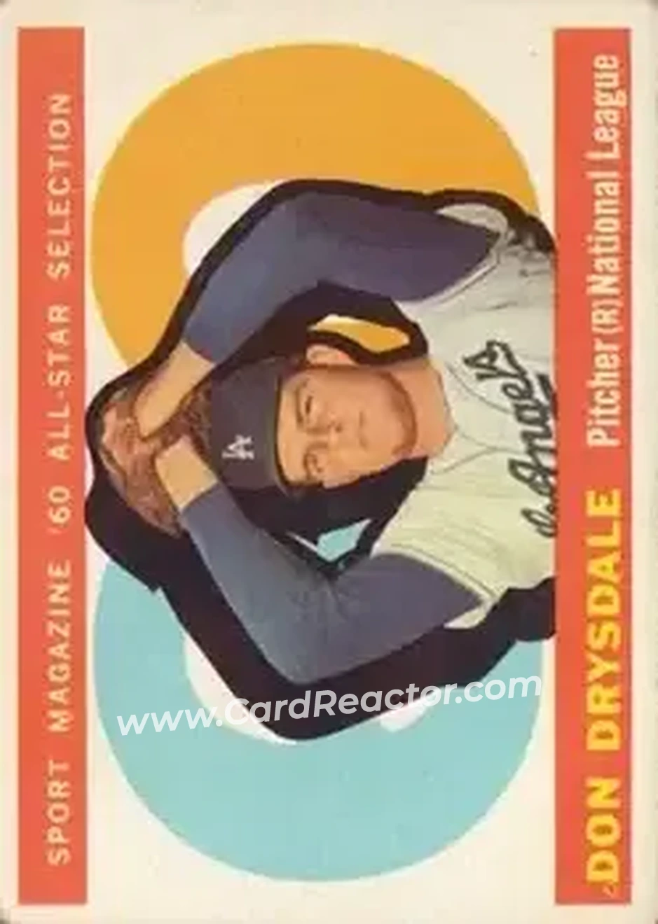 1960 Topps #570 - Don Drysdale - Los Angeles Dodgers