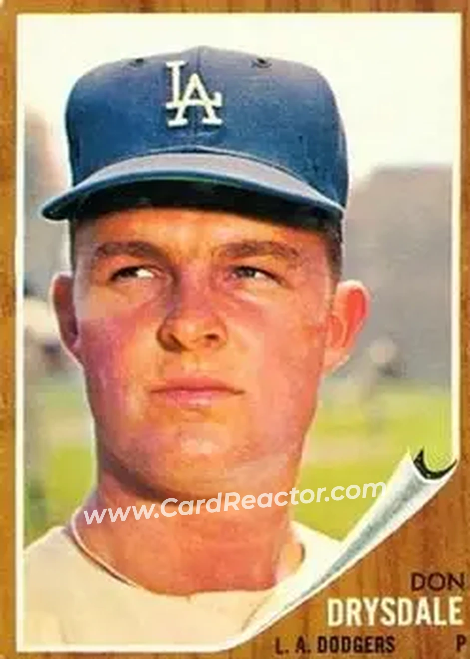 1962 Topps #340 - Don Drysdale - Los Angeles Dodgers