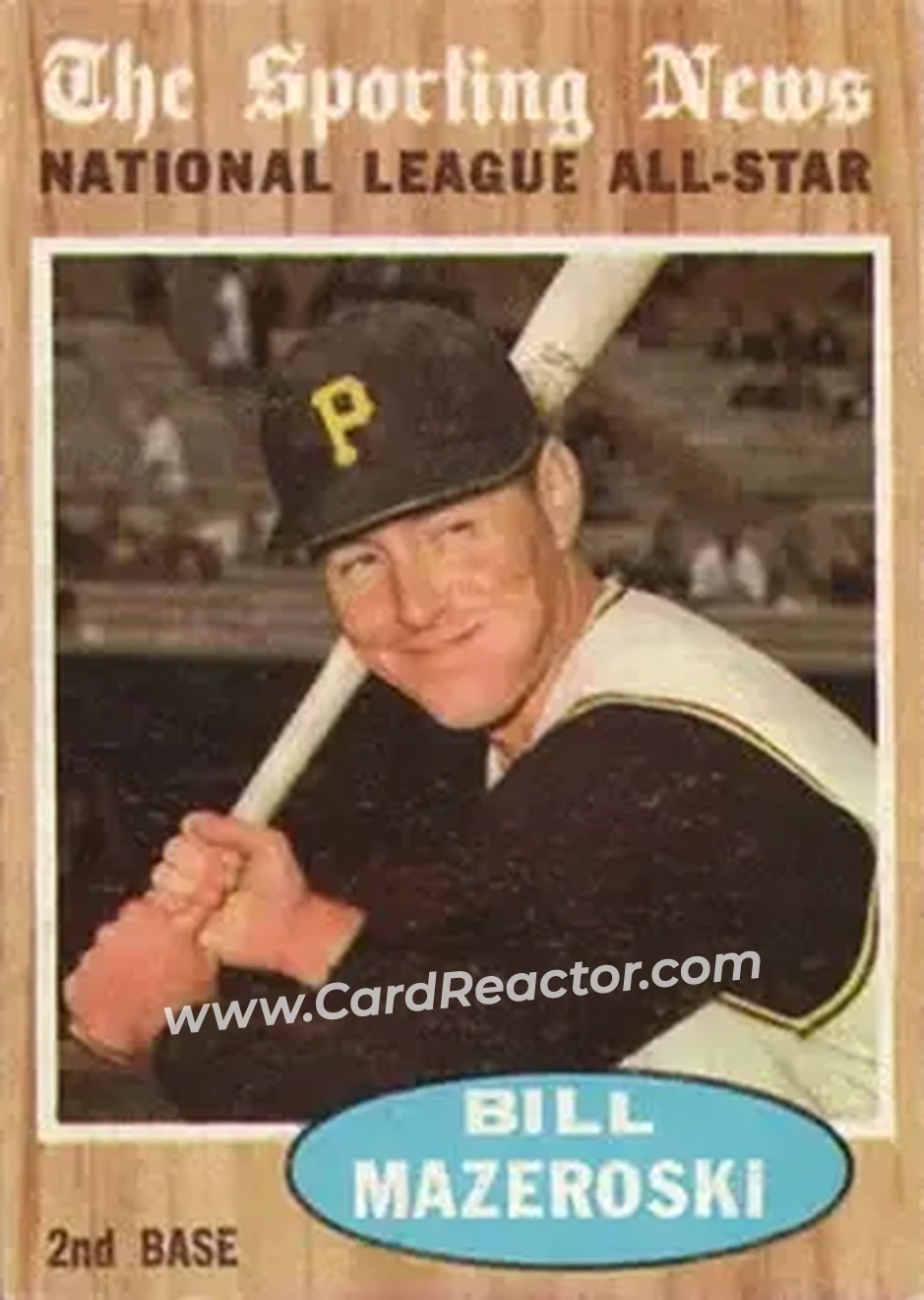 1962 Topps #391 - Bill Mazeroski - Pittsburgh Pirates