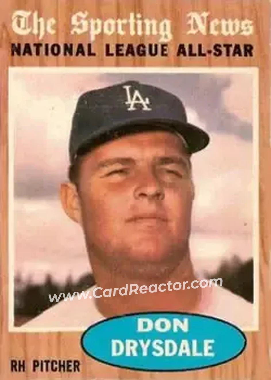 1962 Topps #398 - Don Drysdale - Los Angeles Dodgers