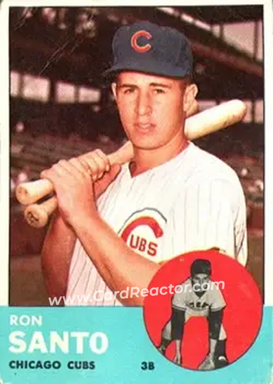 1963 Topps #252 - Ron Santo - Chicago Cubs