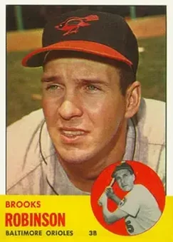 1963 Topps #345 - Brooks Robinson - Baltimore Orioles