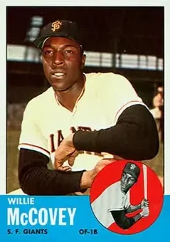 1963 Topps #490 - Willie McCovey - San Francisco Giants