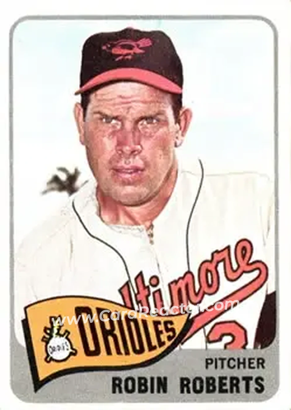 1965 Topps #15 - Robin Roberts - Baltimore Orioles