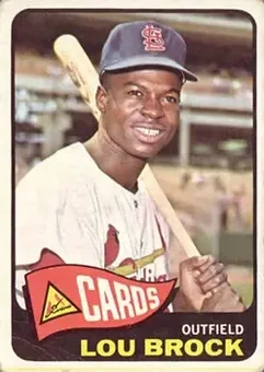 1965 Topps #540 - Lou Brock - St. Louis Cardinals