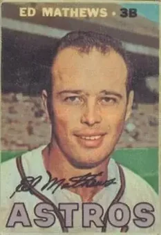 1967 Topps Venezuelan #214 - Ed Mathews - Houston Astros
