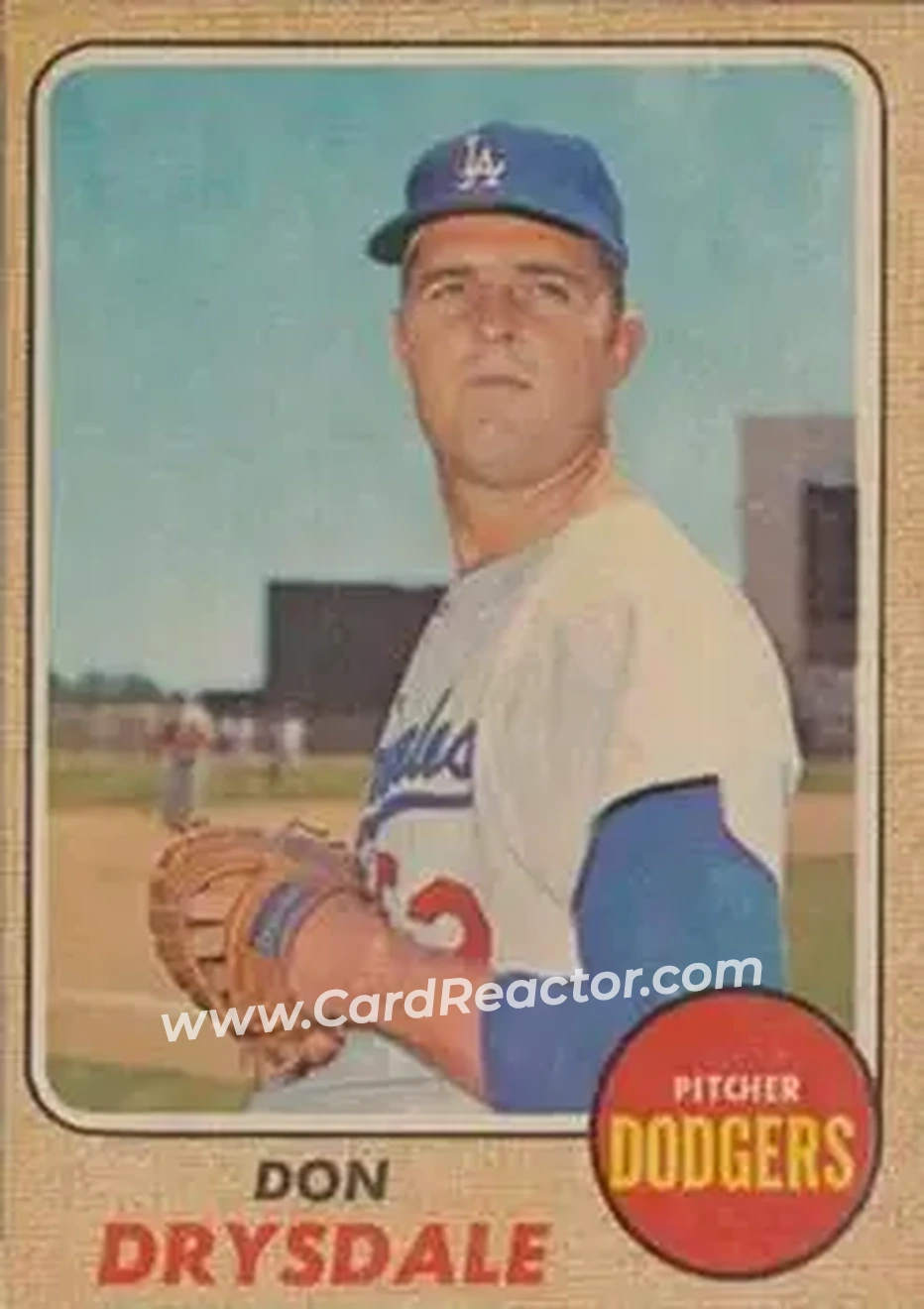 1968 Topps Venezuelan #145 - Don Drysdale - Los Angeles Dodgers