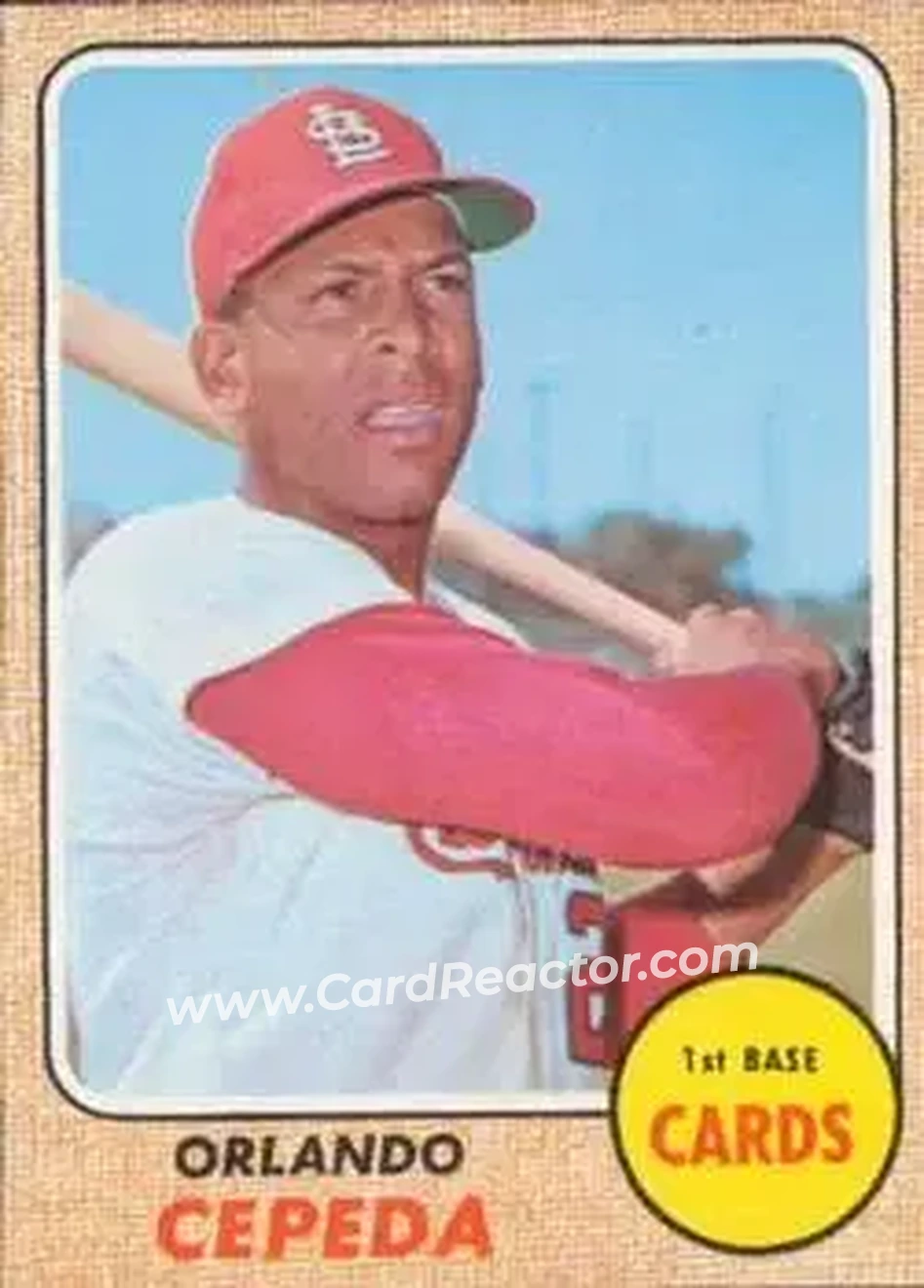 1968 Topps #200 - Orlando Cepeda - St. Louis Cardinals