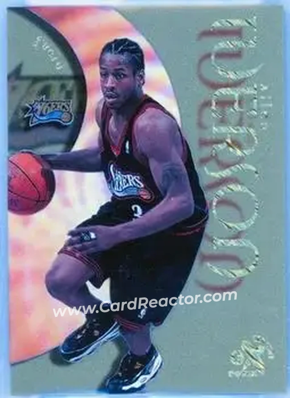 1998-99 SkyBox E-X Century - Essential Credentials Future #5 - Allen Iverson - Philadelphia 76ers - Front 1998-99 SkyBox E-X Century - Essential Credentials Future #5 - Allen Iverson - Philadelphia 76ers - Front