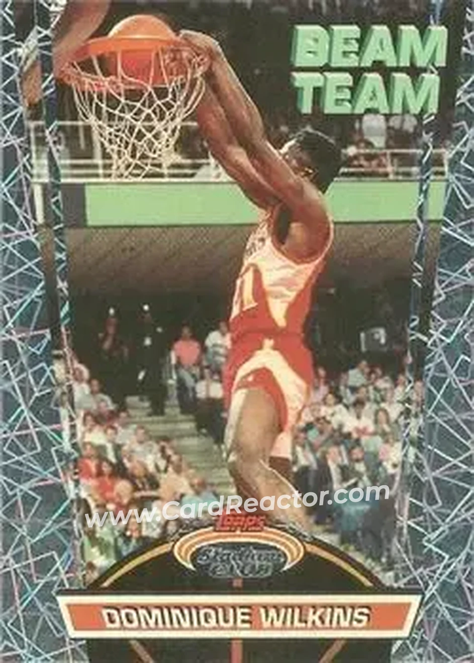 1992-93 Stadium Club - Beam Team - Members Only #2 - Dominique Wilkins - Atlanta Hawks - Front 1992-93 Stadium Club - Beam Team - Members Only #2 - Dominique Wilkins - Atlanta Hawks - Front