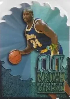 1996-97 E-X2000 - A Cut Above #8 - Shaquille O'Neal - Los Angeles Lakers