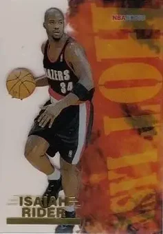 1996-97 Hoops - Hot List #18 - Isaiah Rider - Portland Trail Blazers