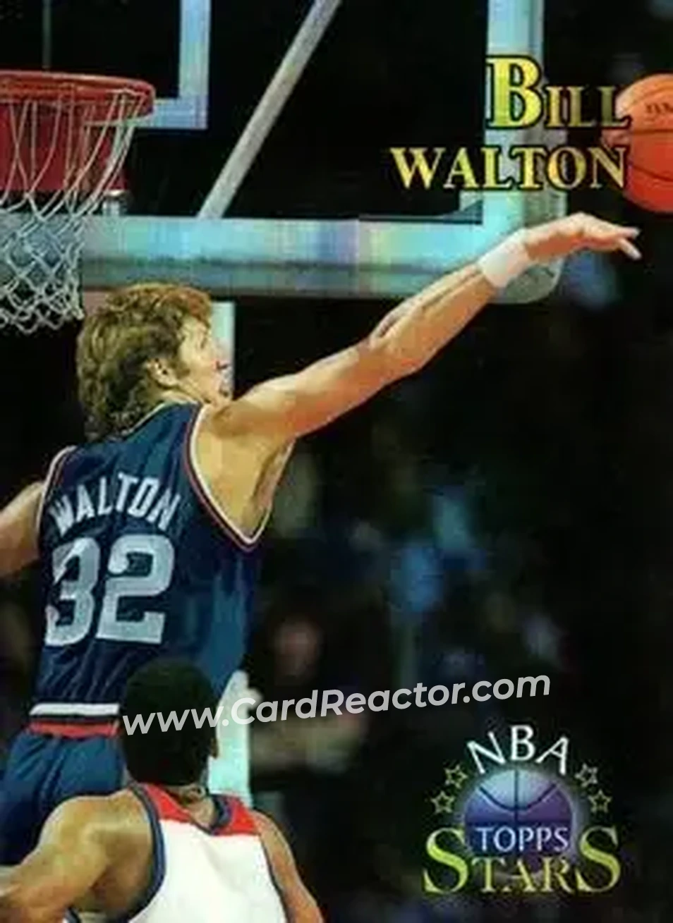 1996-97 Topps Stars - Finest Atomic Refractors #47 - Bill Walton - San Diego Clippers - Front 1996-97 Topps Stars - Finest Atomic Refractors #47 - Bill Walton - San Diego Clippers - Front