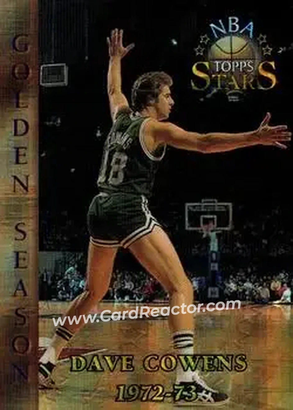 1996-97 Topps Stars - Finest Atomic Refractors #61 - Dave Cowens - Boston Celtics