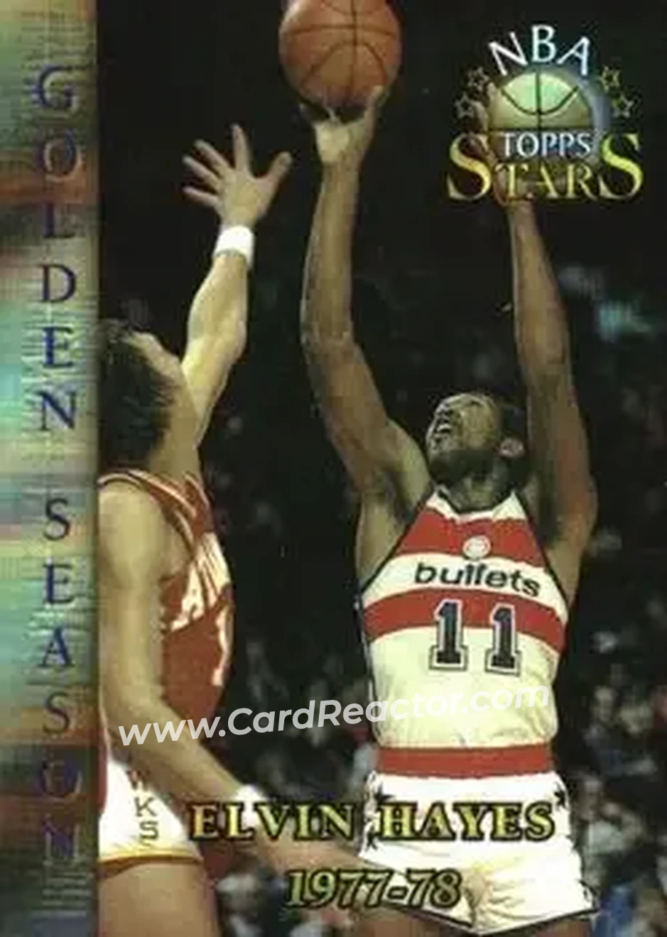 1996-97 Topps Stars - Finest Atomic Refractors #71 - Elvin Hayes - Washington Bullets