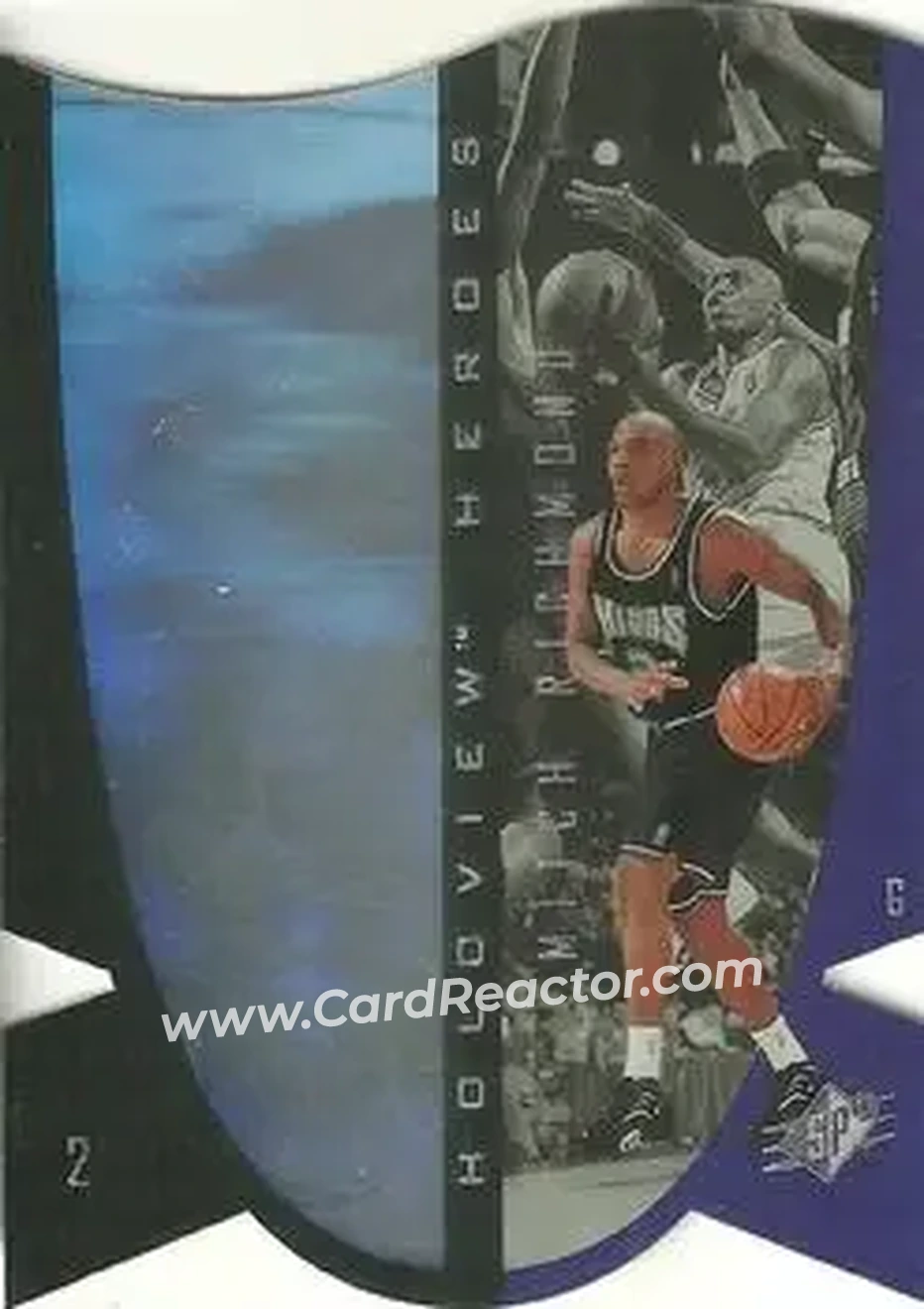 1997 SPx - Holoview Heroes #H6 - Mitch Richmond - Sacramento Kings - Front 1997 SPx - Holoview Heroes #H6 - Mitch Richmond - Sacramento Kings - Front