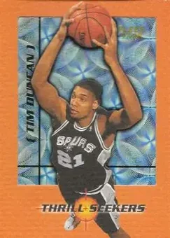 1997-98 Fleer - Thrill Seekers #3TS - Tim Duncan - San Antonio Spurs