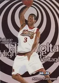 1997-98 Hoops - High Voltage #8 HV - Allen Iverson - Philadelphia 76ers