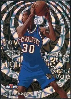 1997-98 Hoops - High Voltage 500 Volts #9 HV - Kerry Kittles - New Jersey Nets