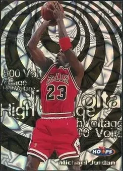 1997-98 Hoops #14 HV High Voltage 500 Volts Michael Jordan