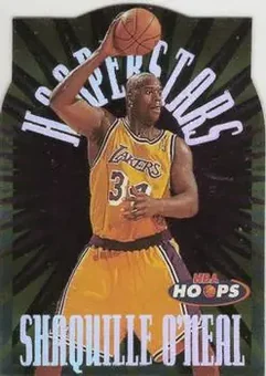 1997-98 Hoops - HOOPerstars #3 - Shaquille O'Neal - Los Angeles Lakers