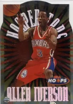 1997-98 Hoops - HOOPerstars #7 - Allen Iverson - Philadelphia 76ers